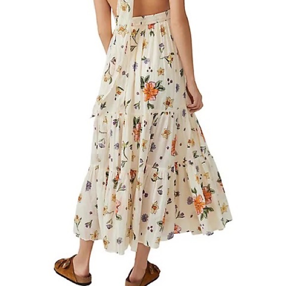 Luna Floral Print Convertible Maxi In Ivory Combo - Picture 5 of 13